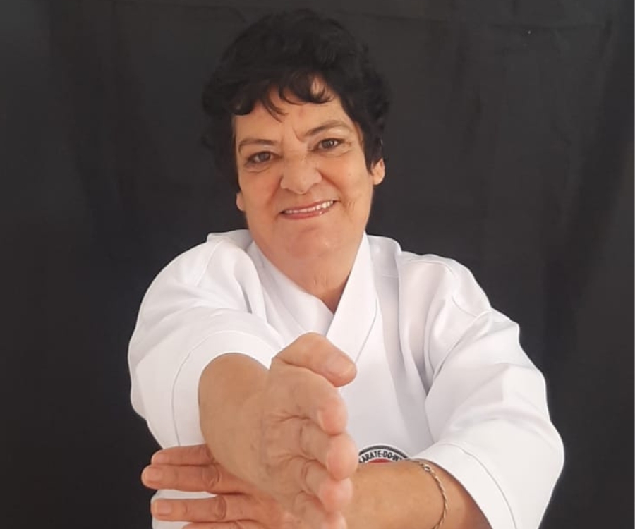 marilia em seu dojo